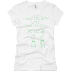 Ladies Slim Fit Basic Promo Jersey Tee