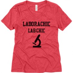 Ladies Relaxed Fit Super Soft Triblend V-Neck Tee