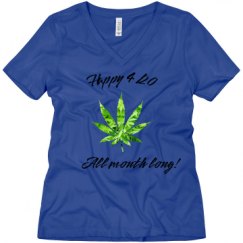Ladies Relaxed Fit V-Neck Tee