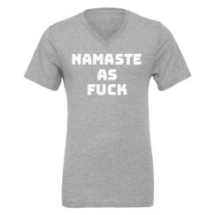 Unisex CVC Jersey V-Neck T-Shirt