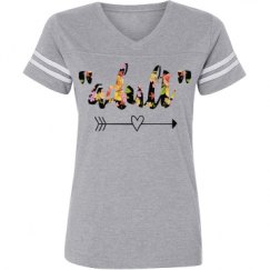 Ladies Relaxed Fit Vintage Sports Tee