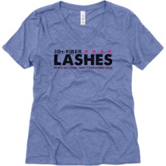 Ladies Relaxed Fit Super Soft Triblend V-Neck Tee