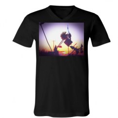 Unisex V-Neck Jersey Tee