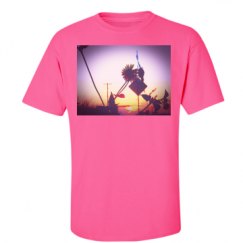 Unisex Ultra Cotton Safety Neon Crewneck Tee