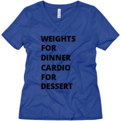 Ladies Relaxed Fit V-Neck Tee