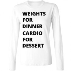 Ladies Relaxed Fit Basic Long Sleeve Tee