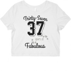 Ladies Slim Fit Crop Top Tee