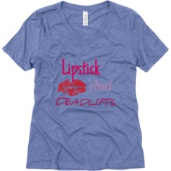 Ladies Relaxed Fit Super Soft Triblend V-Neck Tee