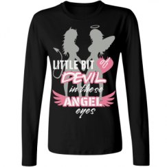 Ladies Relaxed Fit Basic Long Sleeve Tee