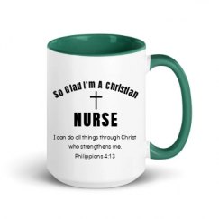 15oz Ceramic Mug with Color Inside