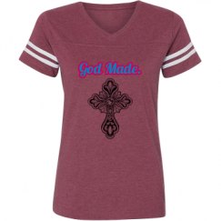 Ladies Relaxed Fit Vintage Sports Tee