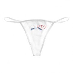 Basic White Thong Underwear