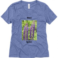 Ladies Relaxed Fit Super Soft Triblend V-Neck Tee