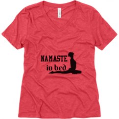 Ladies Relaxed Fit Super Soft Triblend V-Neck Tee