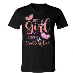 Unisex V-Neck Jersey Tee