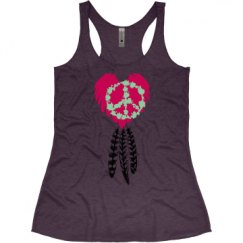Ladies Slim Fit Super Soft Racerback Triblend Tank