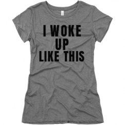 Ladies Slim Fit Super Soft Triblend Tee