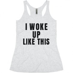 Ladies Slim Fit Super Soft Racerback Triblend Tank