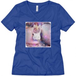 Ladies Relaxed Fit V-Neck Tee