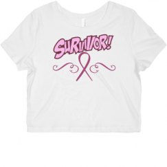 Ladies Slim Fit Crop Top Tee