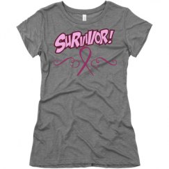 Ladies Slim Fit Super Soft Triblend Tee