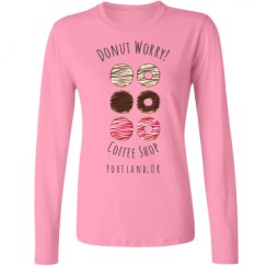 Ladies Relaxed Fit Basic Long Sleeve Tee