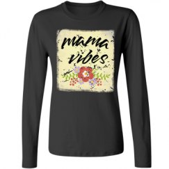 Ladies Relaxed Fit Basic Long Sleeve Tee