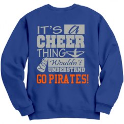 Unisex Film and Foil Crewneck Sweatshirt