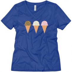 Ladies Relaxed Fit V-Neck Tee