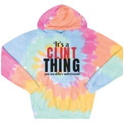 Unisex Tie-Dye Fleece Hoodie
