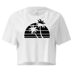 Ladies Festival Cali Crop Top Tee