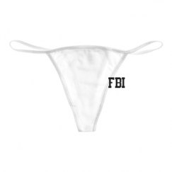 Basic White Thong Underwear