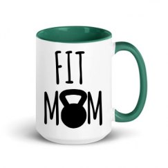 15oz Ceramic Mug with Color Inside