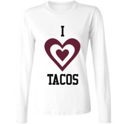 Ladies Relaxed Fit Basic Long Sleeve Tee