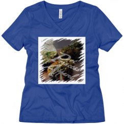 Ladies Relaxed Fit V-Neck Tee