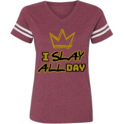 Ladies Relaxed Fit Vintage Sports Tee
