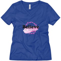 Ladies Relaxed Fit V-Neck Tee