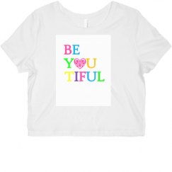 Ladies Slim Fit Crop Top Tee