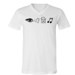 Unisex V-Neck Jersey Tee