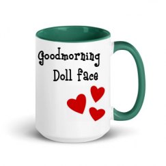 15oz Ceramic Mug with Color Inside