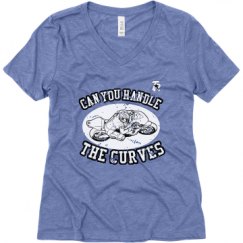 Ladies Relaxed Fit Super Soft Triblend V-Neck Tee