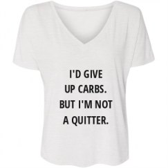 Ladies Flowy Slouchy V-Neck Tee