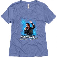 Ladies Relaxed Fit Super Soft Triblend V-Neck Tee