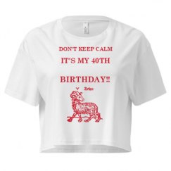 Ladies Festival Cali Crop Top Tee