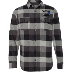 Unisex Long Sleeve Plaid Flannel Shirt