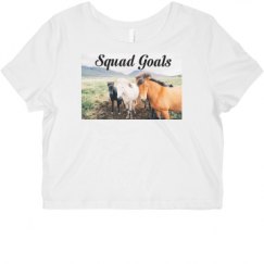 Ladies Slim Fit Crop Top Tee