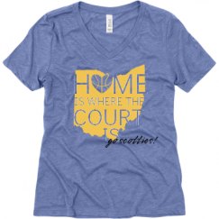 Ladies Relaxed Fit Super Soft Triblend V-Neck Tee