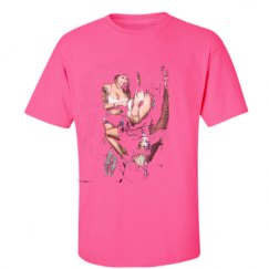 Unisex Ultra Cotton Safety Neon Crewneck Tee