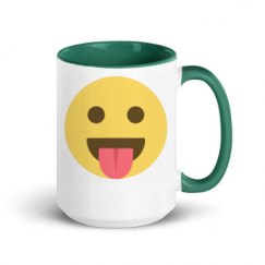 15oz Ceramic Mug with Color Inside