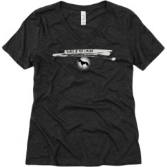 Ladies Relaxed Fit Super Soft Triblend V-Neck Tee